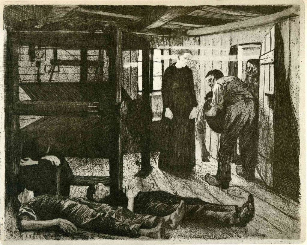 The End(Das Ende) 케테 콜비츠 1897년 작. 